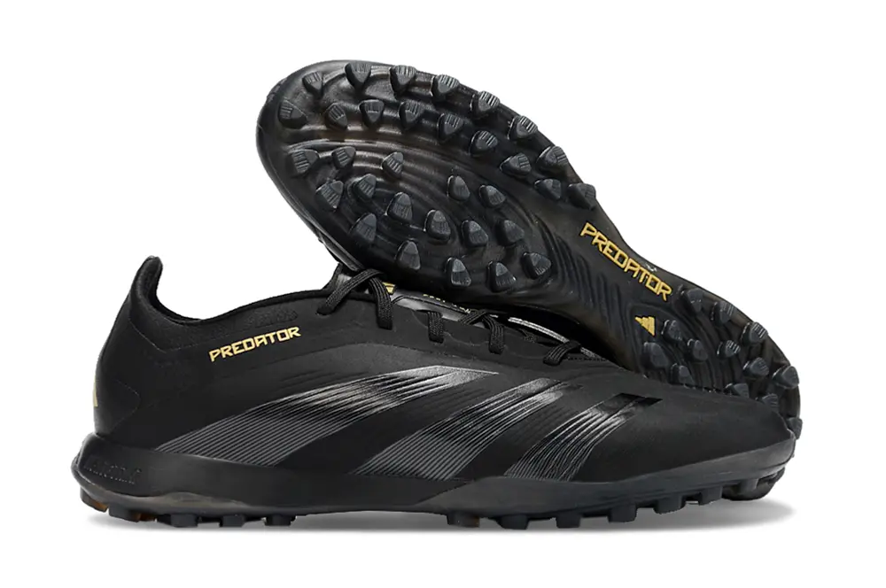 Adidas Predator 24 Elite TF - Black/Dazzling Black/Metallic Gold