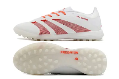 Adidas Predator 24 Elite TF - White/Vibrant Orange/Light Gray