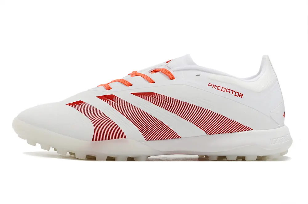 Adidas Predator 24 Elite TF - White/Vibrant Orange/Light Gray