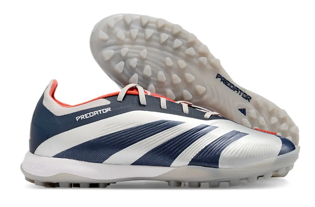 Adidas Predator 24 Elite TF - White/Navy Blue/Coral Red