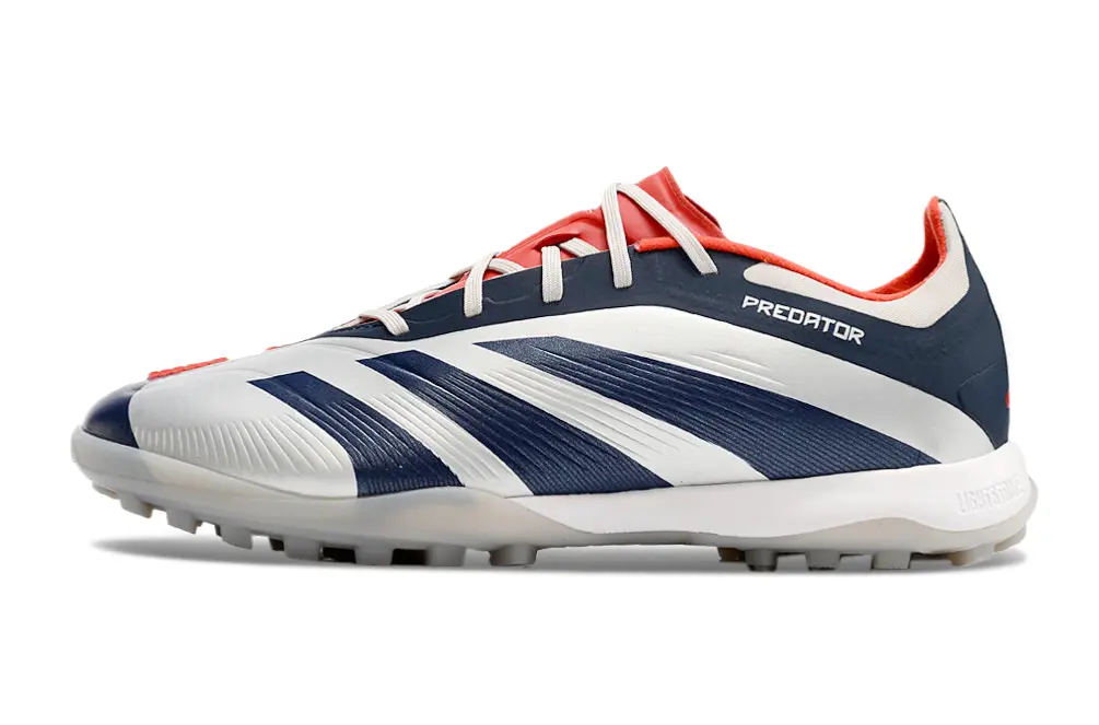 Adidas Predator 24 Elite TF - White/Navy Blue/Coral Red