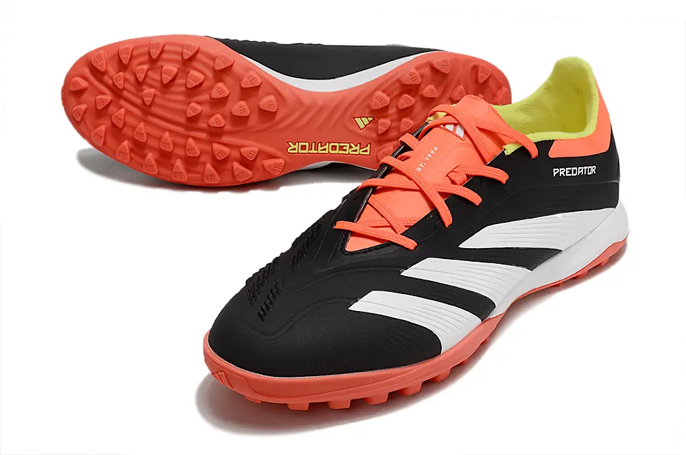 Adidas Predator 24 Elite TF - Black/Flame Orange/Electric Yellow