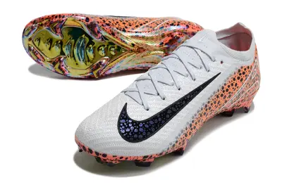 Nike Air Zoom Mercurial Vapor 16 Elite FG - White/Safari Orange/Metallic Silver
