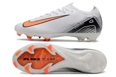 Nike Air Zoom Mercurial Vapor 16 Elite FG - White/Vibrant Orange/Clean Black