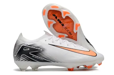 Nike Air Zoom Mercurial Vapor 16 Elite FG - White/Vibrant Orange/Clean Black