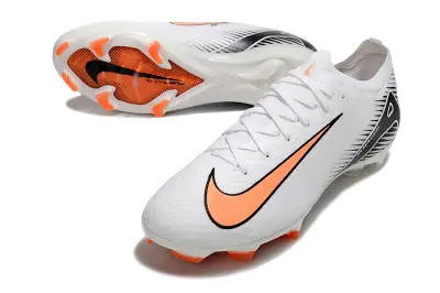 Nike Air Zoom Mercurial Vapor 16 Elite FG - White/Vibrant Orange/Clean Black
