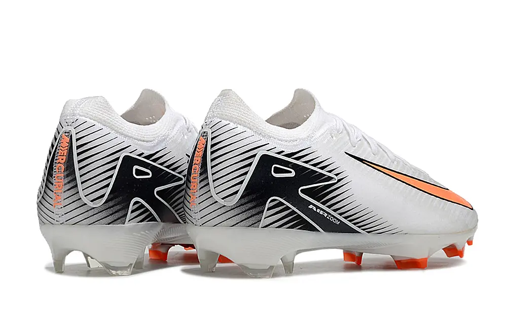 Nike Air Zoom Mercurial Vapor 16 Elite FG - White/Vibrant Orange/Clean Black