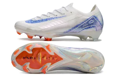 Nike Air Zoom Mercurial Vapor 16 Elite FG - White/Electric Blue/Coral Orange