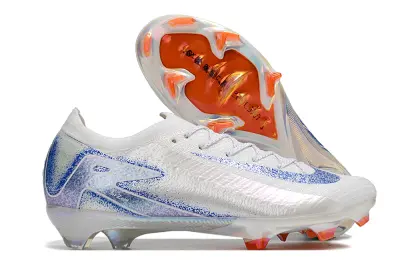 Nike Air Zoom Mercurial Vapor 16 Elite FG - White/Electric Blue/Coral Orange