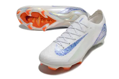 Nike Air Zoom Mercurial Vapor 16 Elite FG - White/Electric Blue/Coral Orange