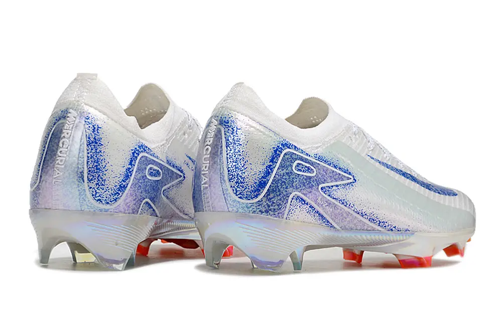 Nike Air Zoom Mercurial Vapor 16 Elite FG - White/Electric Blue/Coral Orange