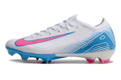 Nike Air Zoom Mercurial Vapor 16 Elite FG - White/Light Blue/Pink