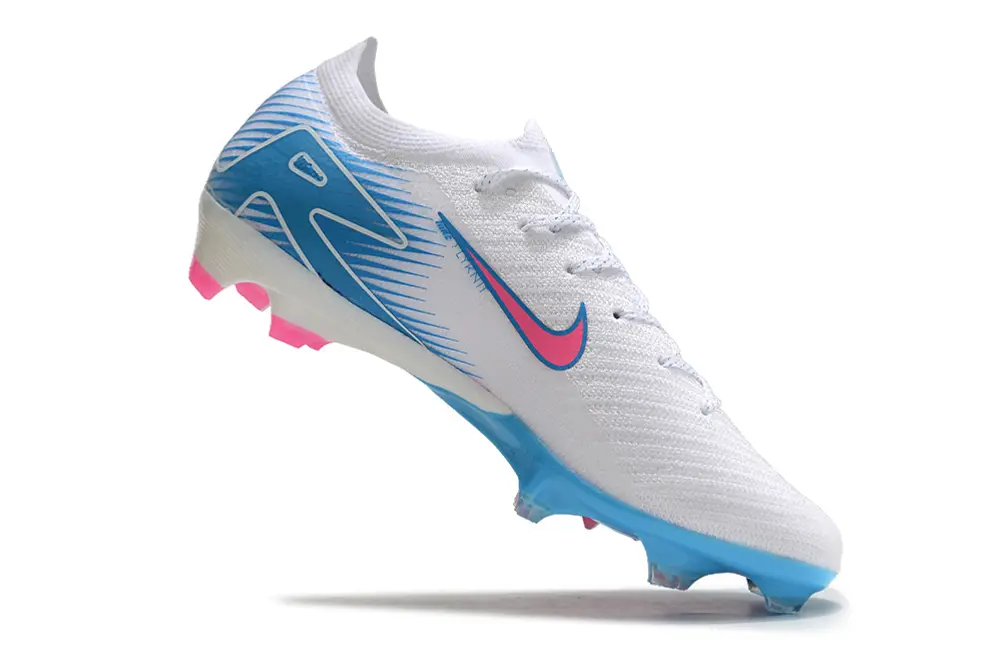 Nike Air Zoom Mercurial Vapor 16 Elite FG - White/Light Blue/Pink