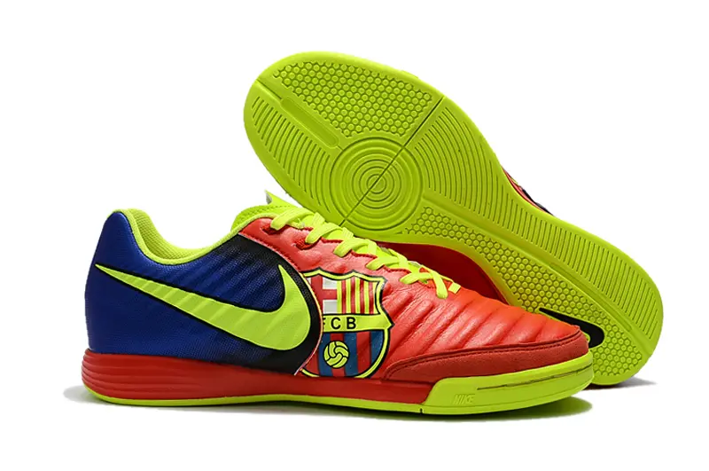 Nike Tiempo Ligera IV IC - Red/Luminous Green/Navy Blue