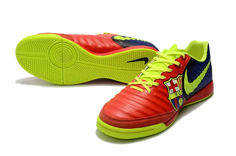 Nike Tiempo Ligera IV IC - Red/Luminous Green/Navy Blue