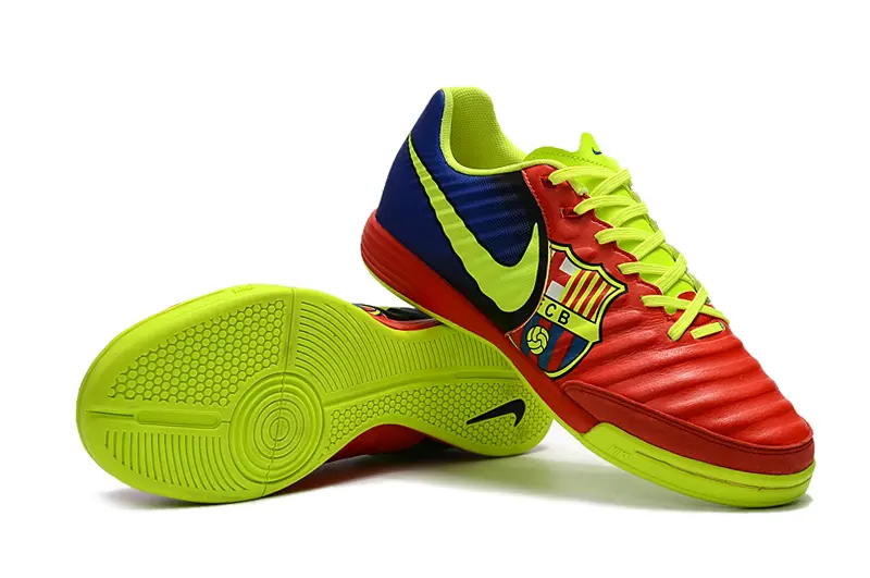 Nike Tiempo Ligera IV IC - Red/Luminous Green/Navy Blue