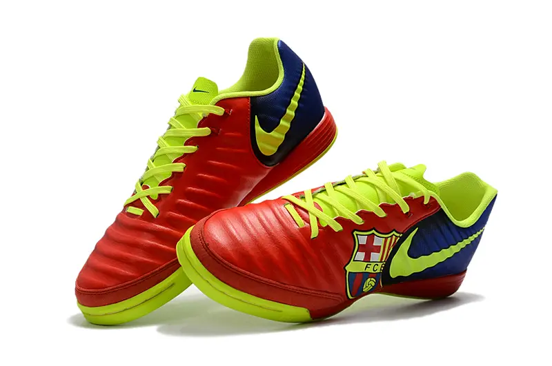 Nike Tiempo Ligera IV IC - Red/Luminous Green/Navy Blue