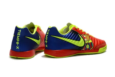 Nike Tiempo Ligera IV IC - Red/Luminous Green/Navy Blue