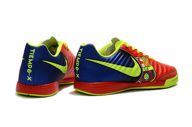 Nike Tiempo Ligera IV IC - Red/Luminous Green/Navy Blue