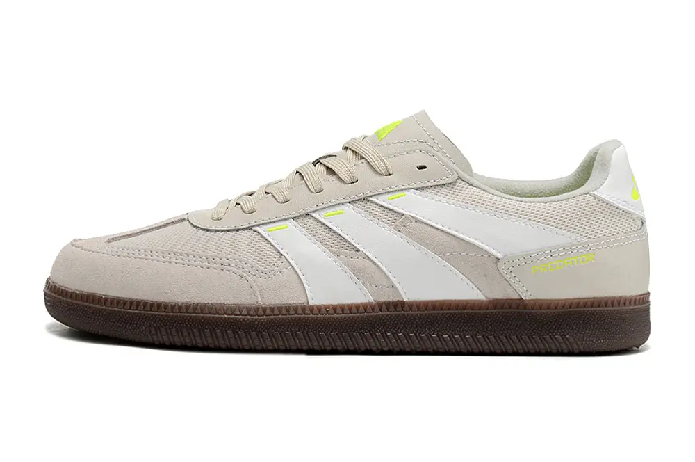 Adidas Predator Freestyle IC - Beige/Light Beige/Neon Green