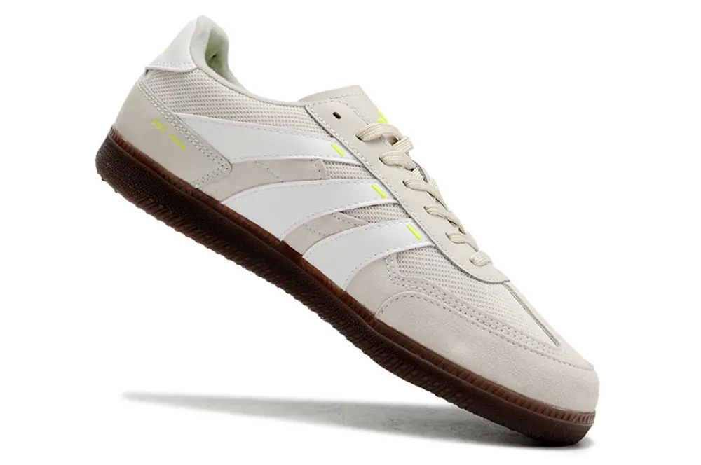 Adidas Predator Freestyle IC - Beige/Light Beige/Neon Green