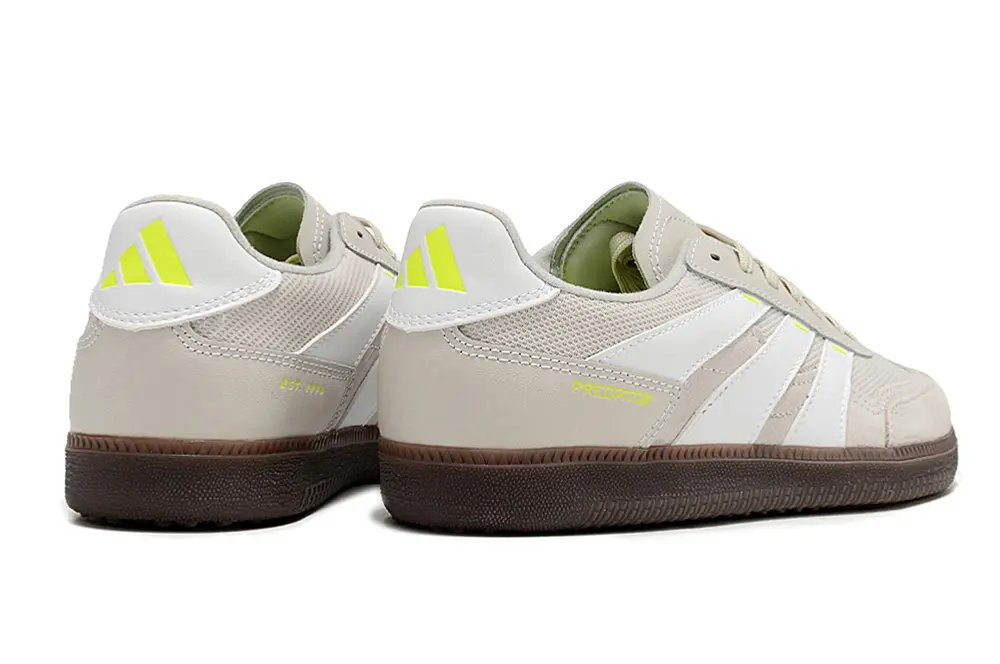 Adidas Predator Freestyle IC - Beige/Light Beige/Neon Green