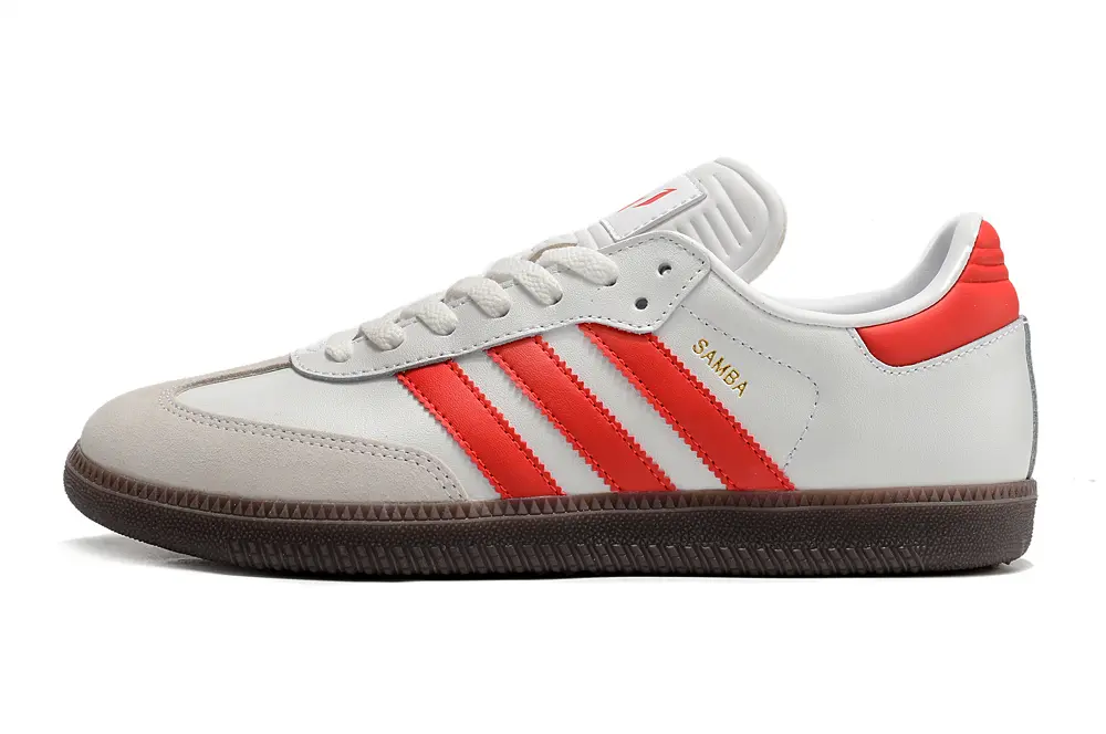 Adidas Samba OG IC - White/Fiery Red/Chocolate Brown
