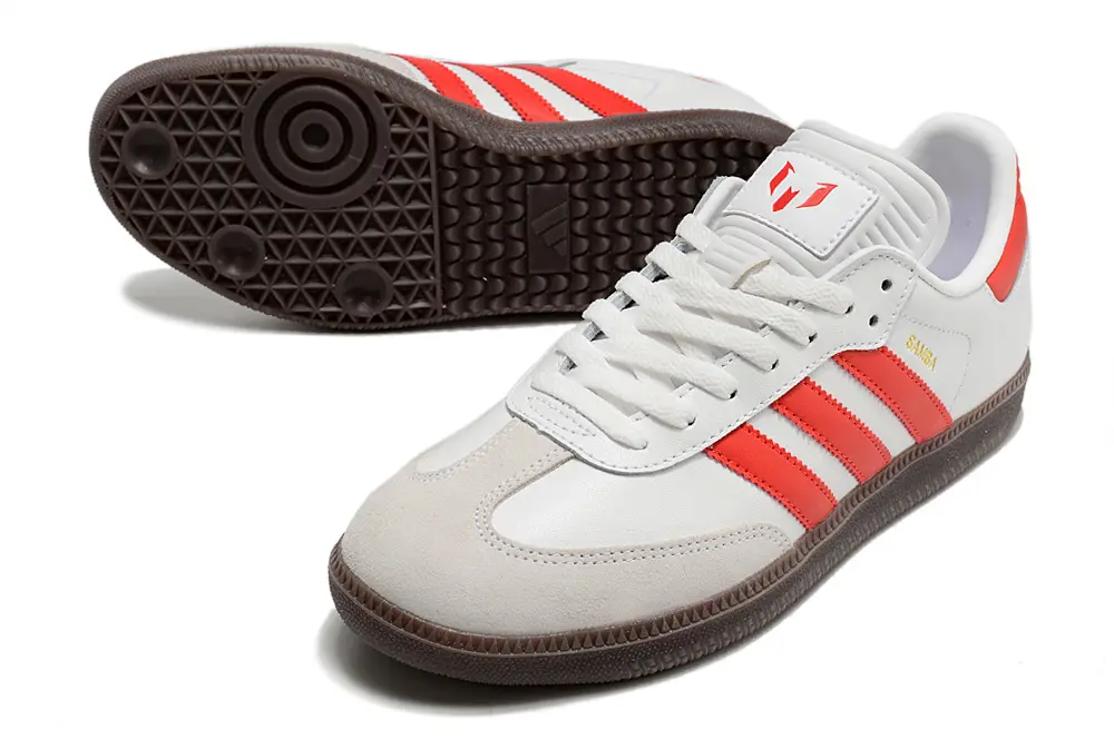 Adidas Samba OG IC - White/Fiery Red/Chocolate Brown