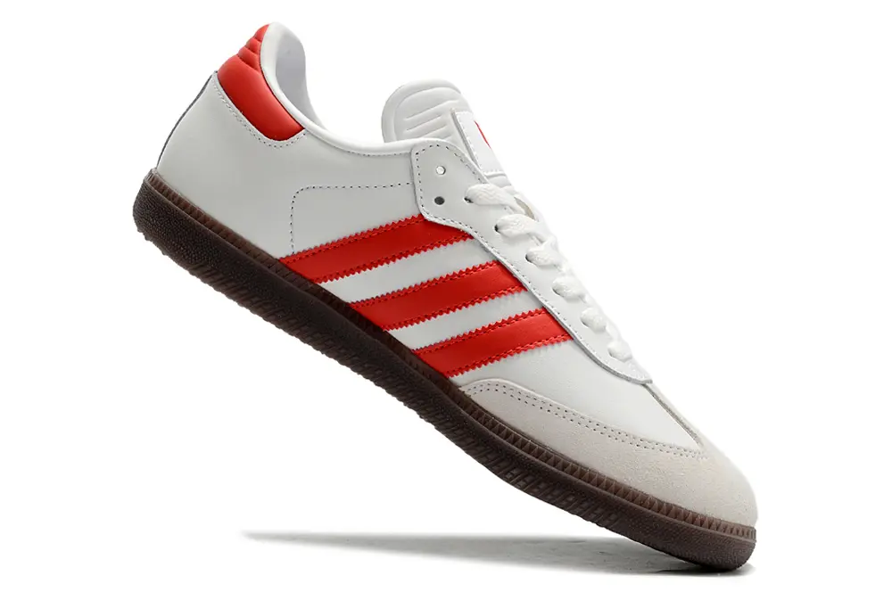 Adidas Samba OG IC - White/Fiery Red/Chocolate Brown