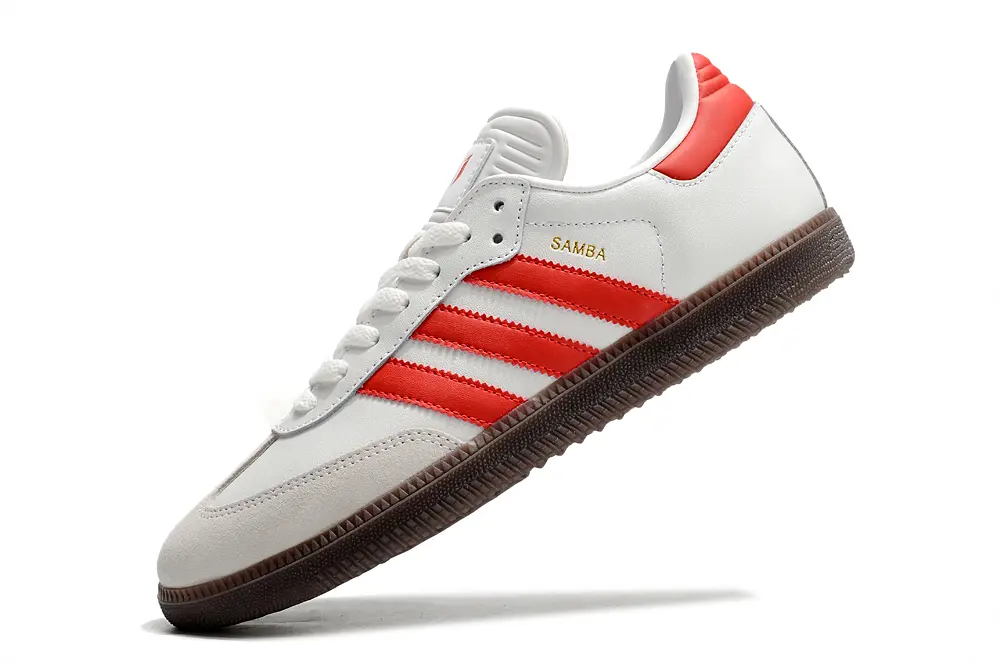 Adidas Samba OG IC - White/Fiery Red/Chocolate Brown