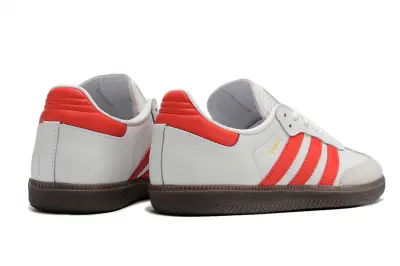 Adidas Samba OG IC - White/Fiery Red/Chocolate Brown
