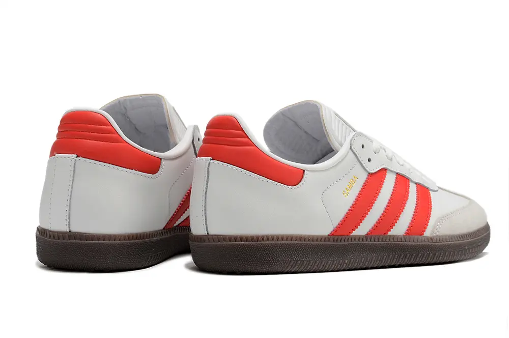 Adidas Samba OG IC - White/Fiery Red/Chocolate Brown