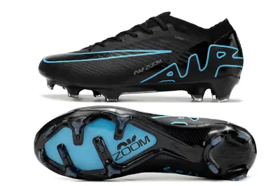 Nike Air Zoom Mercurial Vapor 15 Elite FG - Black/Electric Blue/Deep Indigo