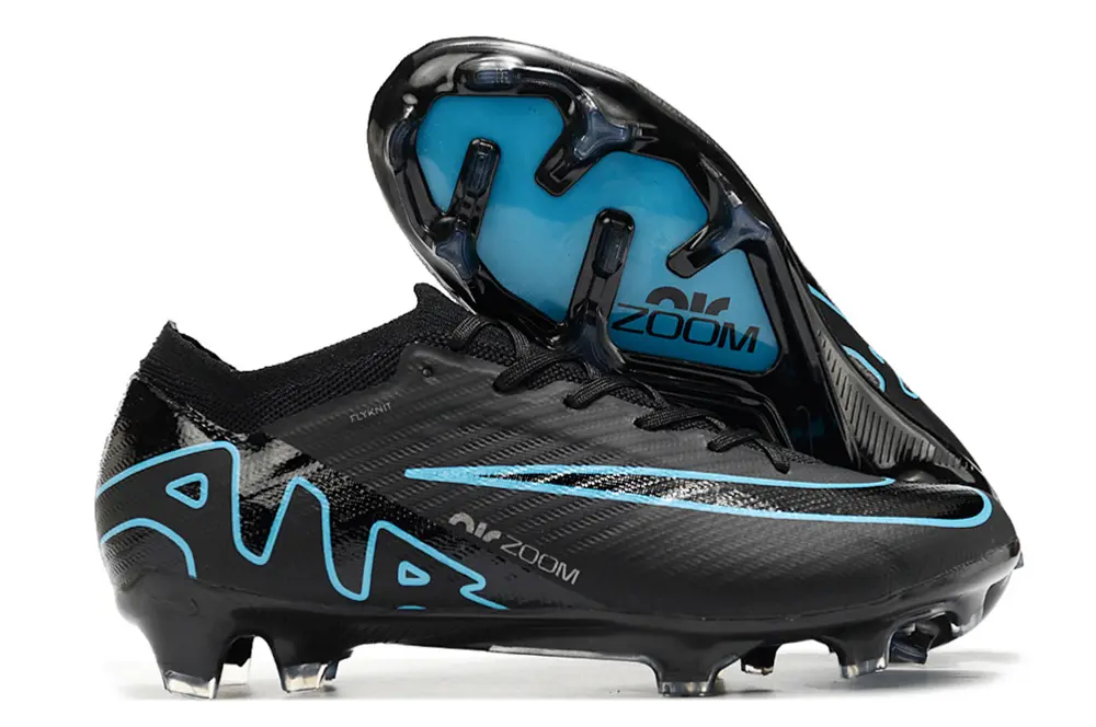 Nike Air Zoom Mercurial Vapor 15 Elite FG - Black/Electric Blue/Deep Indigo