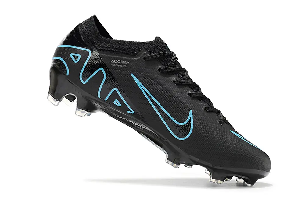Nike Air Zoom Mercurial Vapor 15 Elite FG - Black/Electric Blue/Deep Indigo