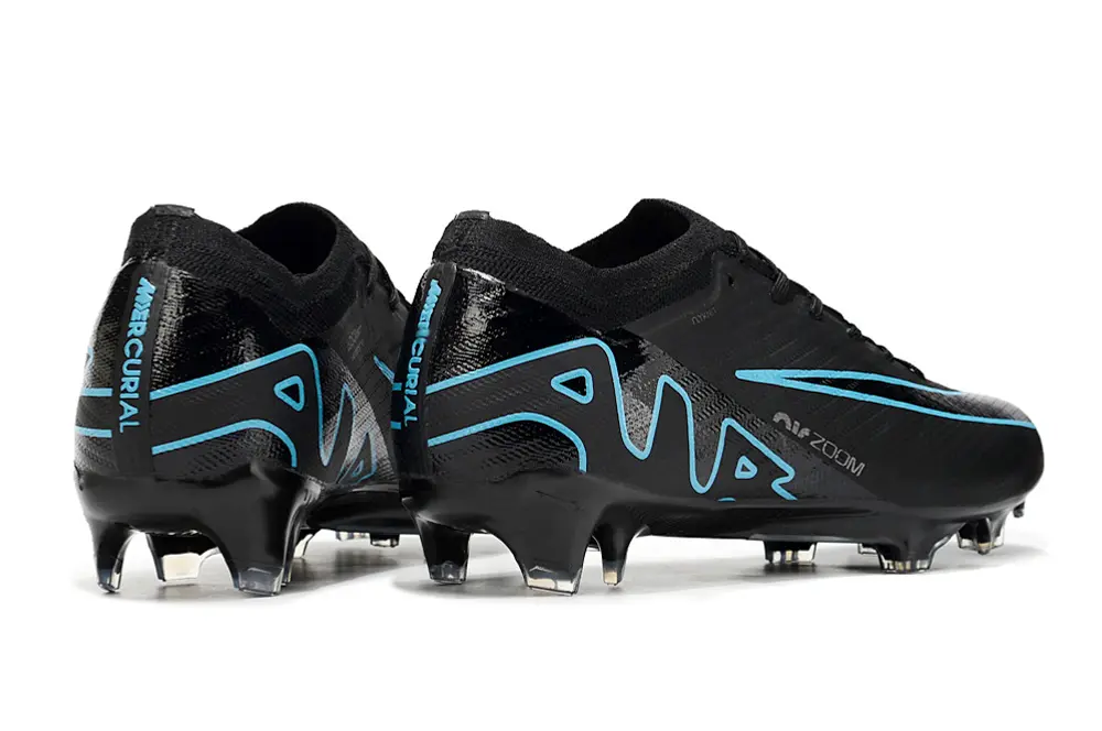 Nike Air Zoom Mercurial Vapor 15 Elite FG - Black/Electric Blue/Deep Indigo