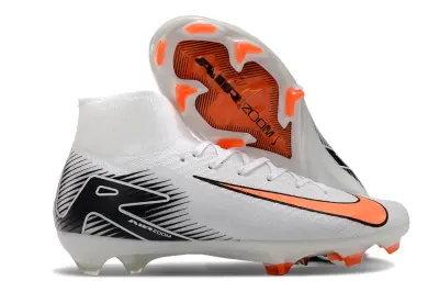 Nike Air Zoom Mercurial Superfly 10 Elite FG - White/Vibrant Orange/Jet Black