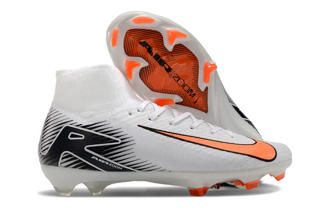 Nike Air Zoom Mercurial Superfly 10 Elite FG - White/Vibrant Orange/Jet Black