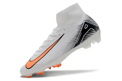 Nike Air Zoom Mercurial Superfly 10 Elite FG - White/Vibrant Orange/Jet Black