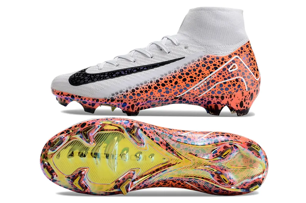 Nike Air Zoom Mercurial Superfly 10 Elite FG - White/Electric Orange/Black