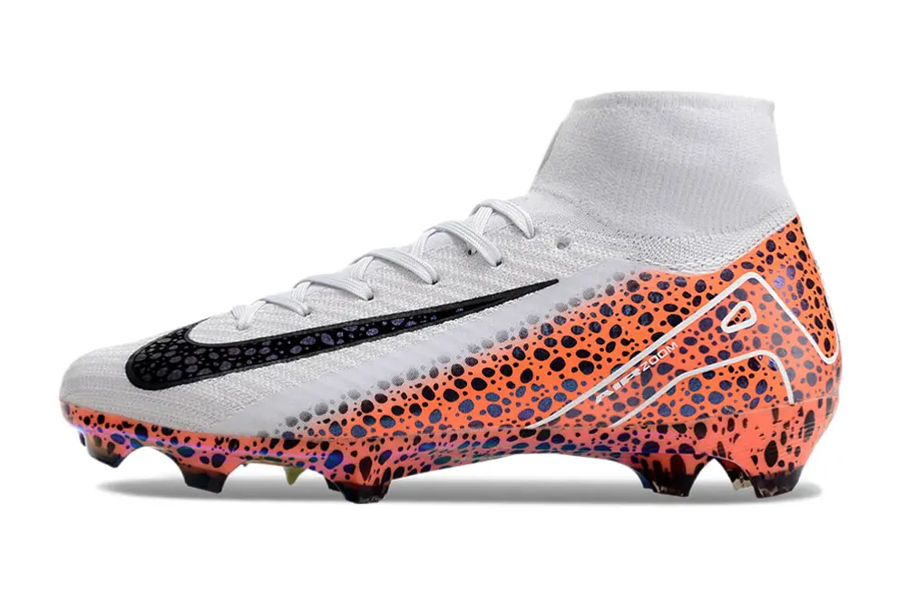 Nike Air Zoom Mercurial Superfly 10 Elite FG - White/Electric Orange/Black