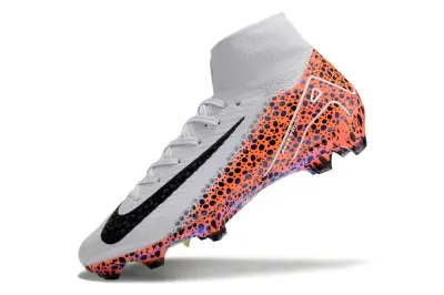 Nike Air Zoom Mercurial Superfly 10 Elite FG - White/Electric Orange/Black