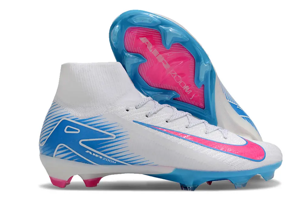 Nike Air Zoom Mercurial Superfly 10 Elite FG - White/Ice Blue/Pink Strike