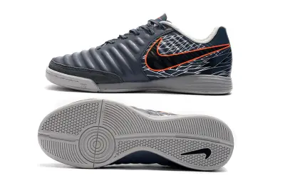 Nike Tiempo Ligera IV IC - Grey/Dark Grey/Crimson Orange