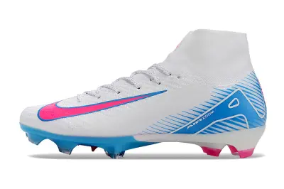 Nike Air Zoom Mercurial Superfly 10 Elite FG - White/Ice Blue/Pink Strike