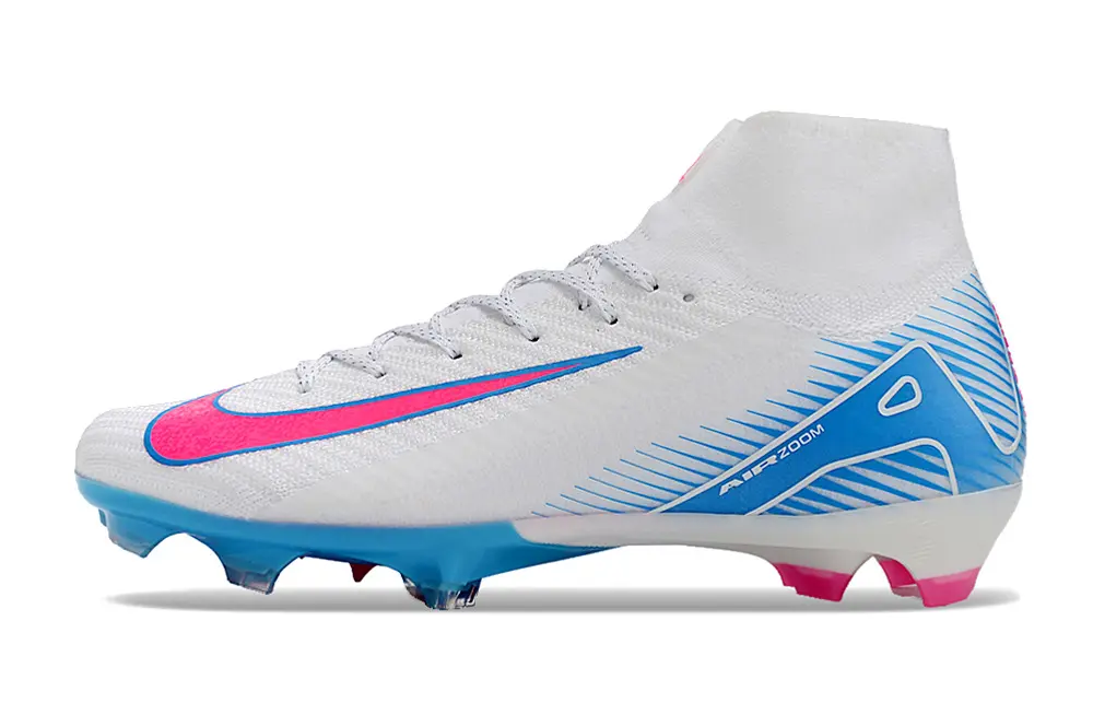 Nike Air Zoom Mercurial Superfly 10 Elite FG - White/Ice Blue/Pink Strike