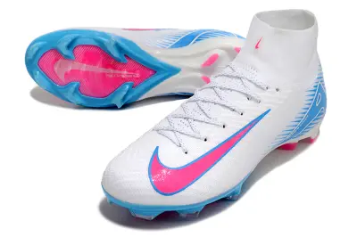 Nike Air Zoom Mercurial Superfly 10 Elite FG - White/Ice Blue/Pink Strike
