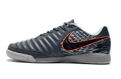 Nike Tiempo Ligera IV IC - Grey/Dark Grey/Crimson Orange
