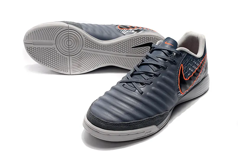 Nike Tiempo Ligera IV IC - Grey/Dark Grey/Crimson Orange