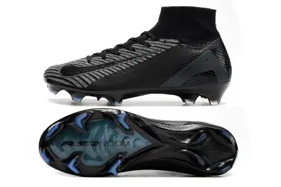 Nike Air Zoom Mercurial Superfly 10 Elite FG - Black/Graphite Grey/Teal Blue
